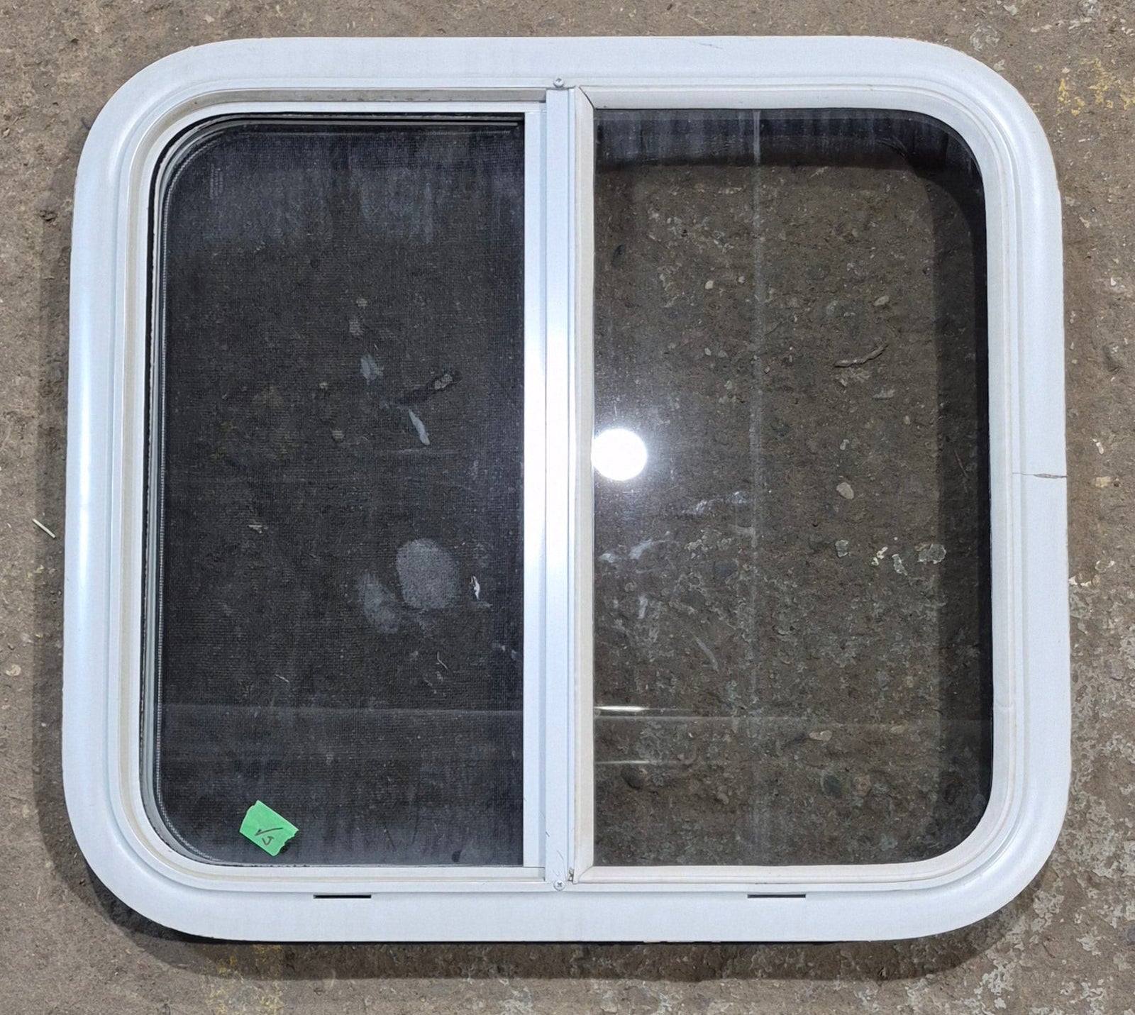 Used White Radius Opening Window : 23 1/4