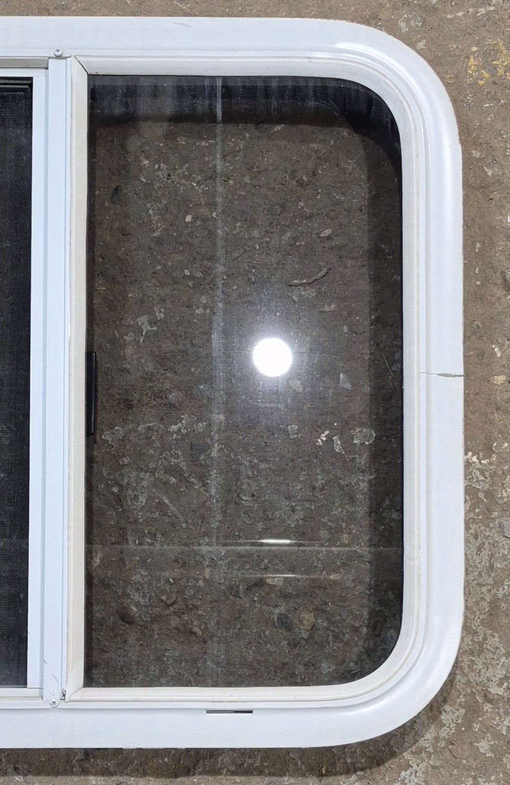 Used White Radius Opening Window : 23 1/4