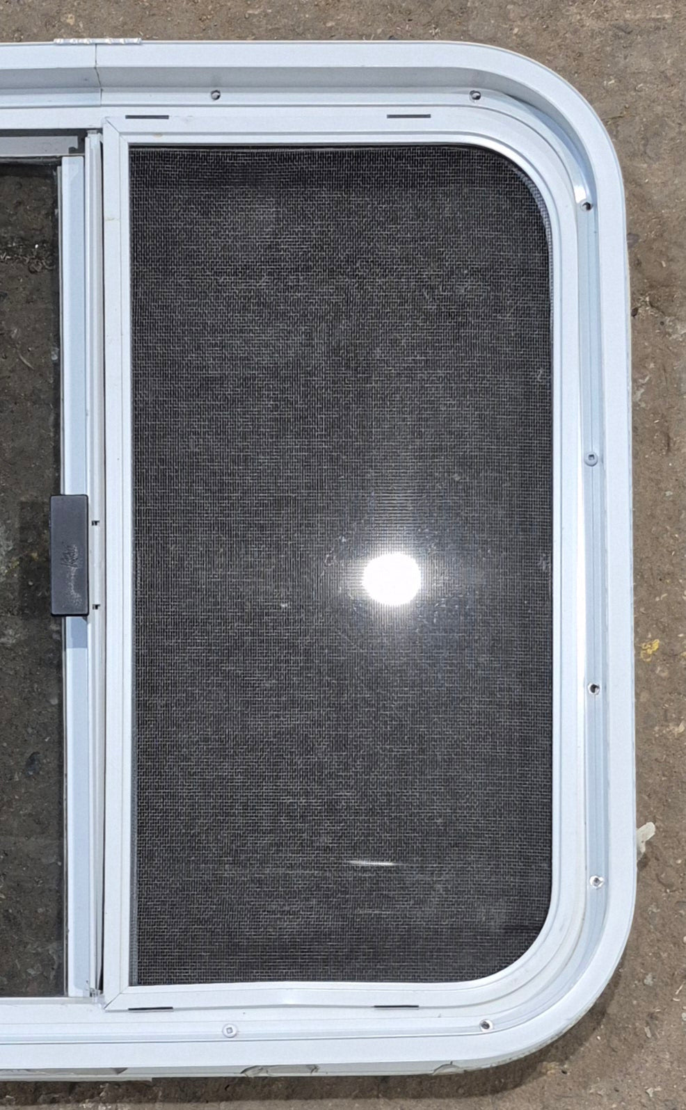 Used White Radius Opening Window : 23 1/4