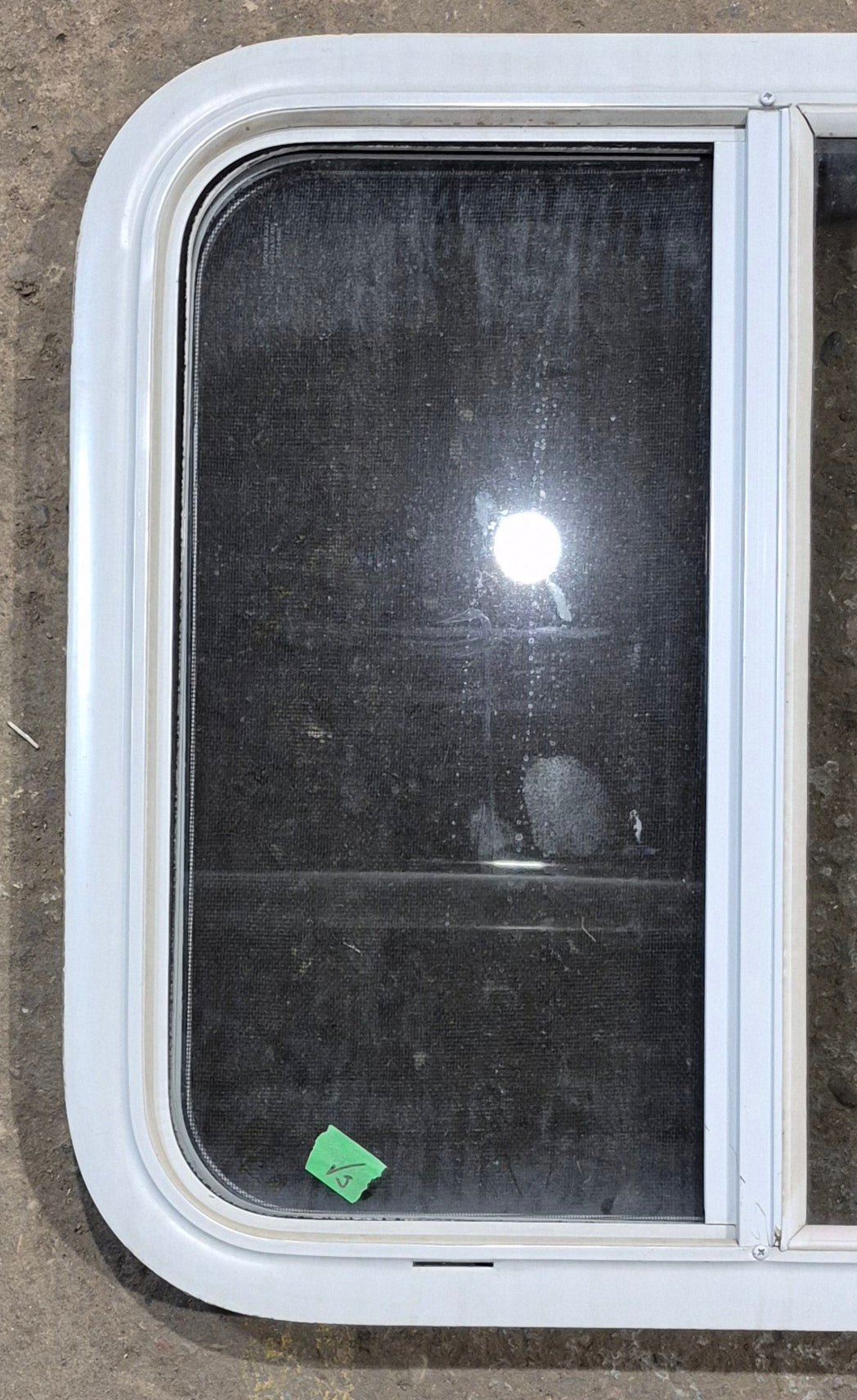 Used White Radius Opening Window : 23 1/4