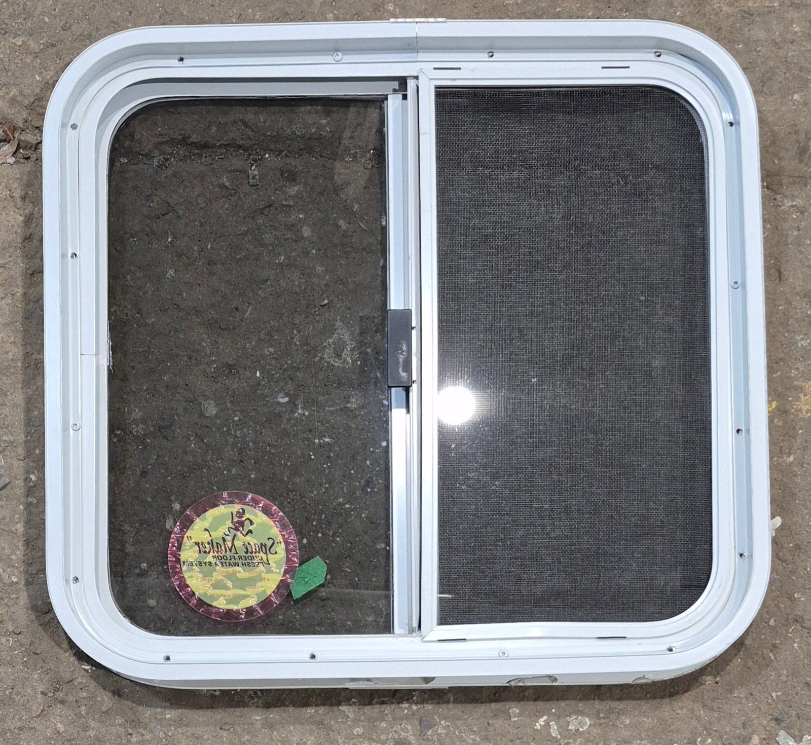 Used White Radius Opening Window : 23 1/4