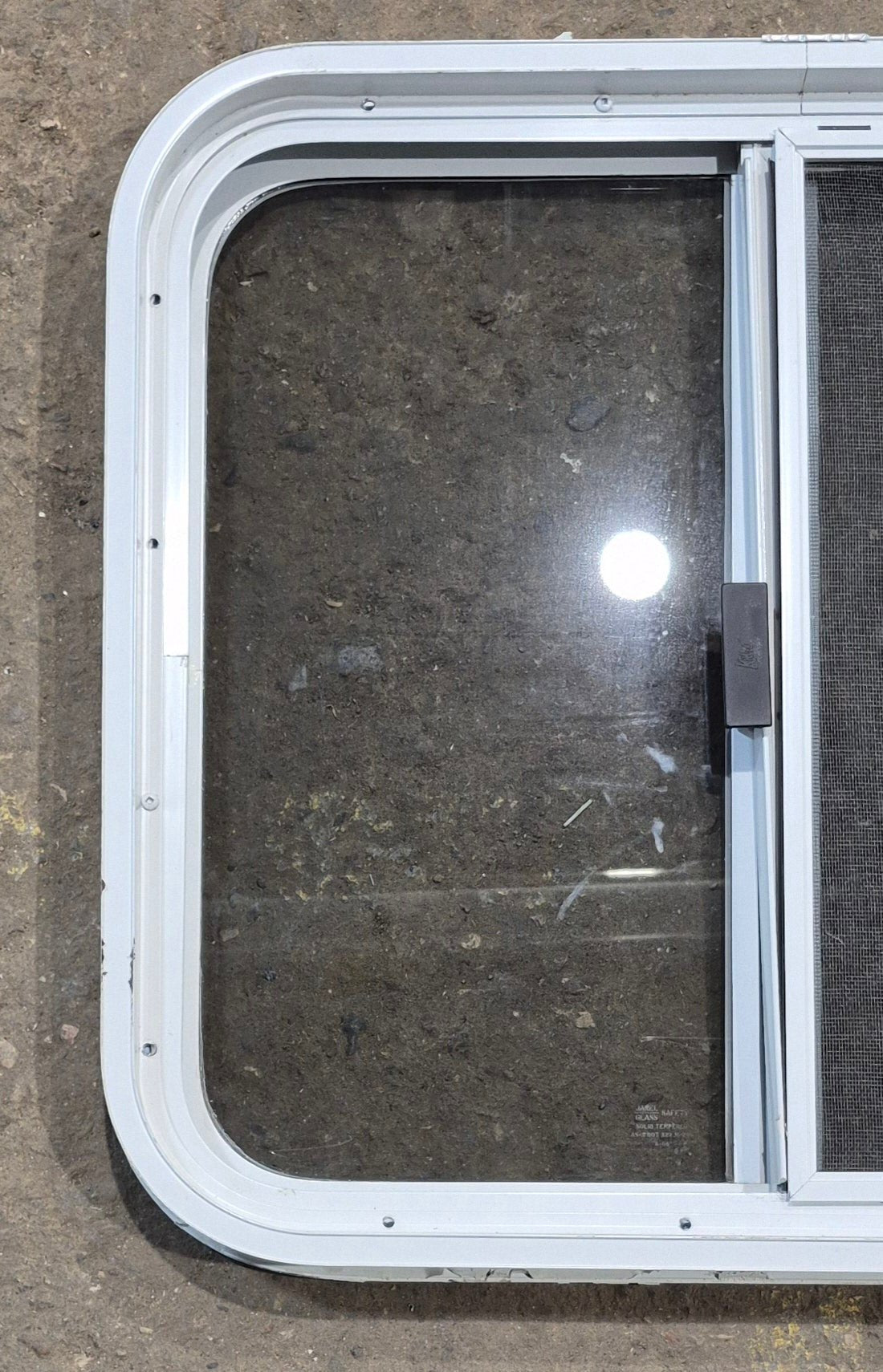Used White Radius Opening Window : 23 1/4
