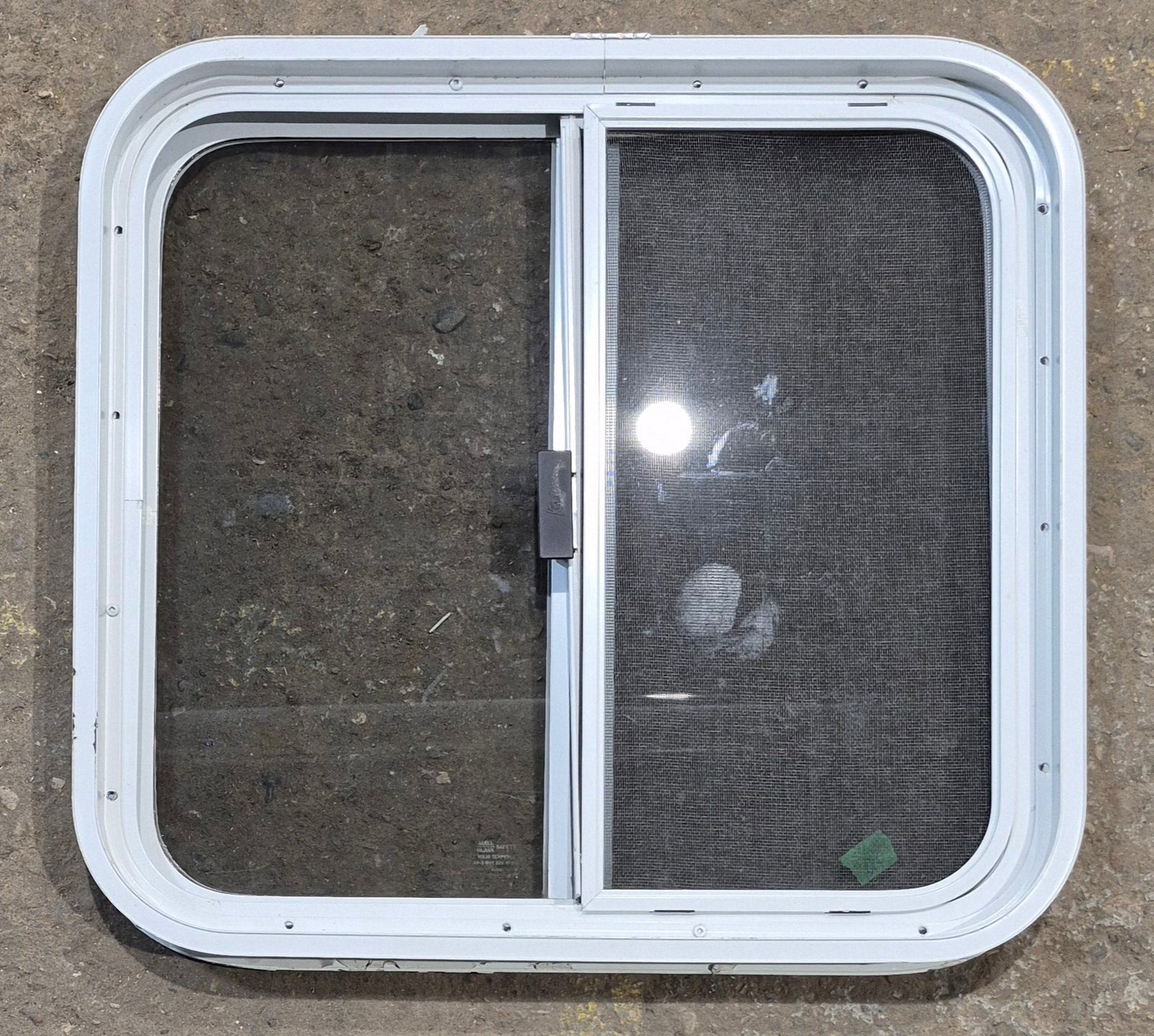 Used White Radius Opening Window : 23 1/4