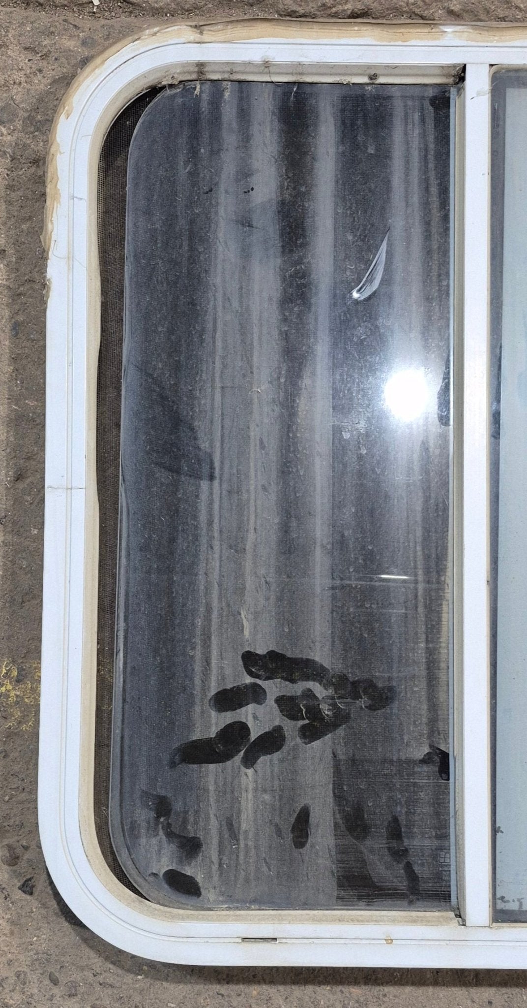 Used White Radius Opening Window : 23 1/4