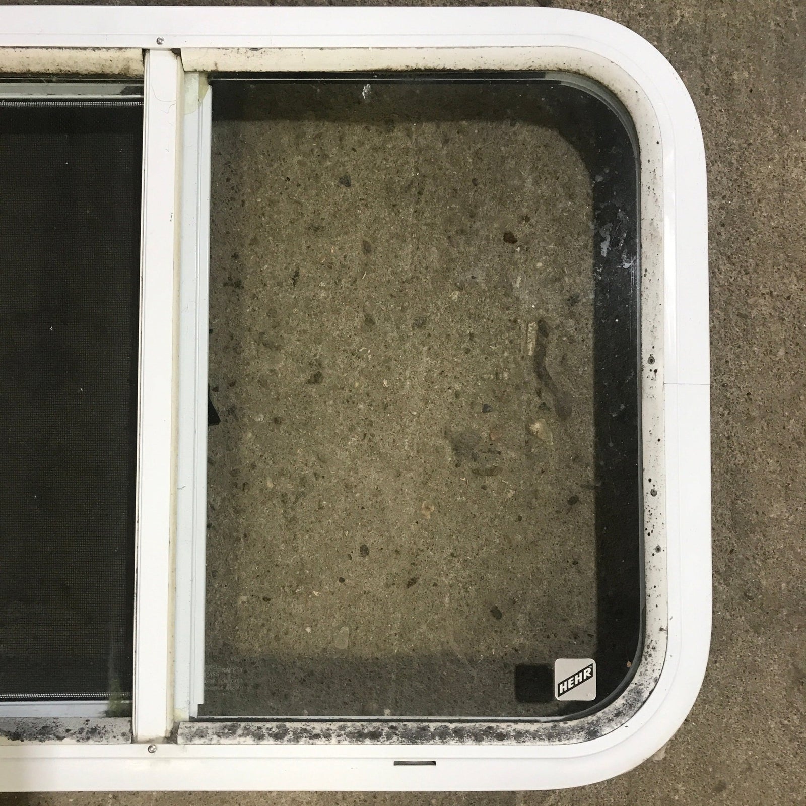 Used White Radius Opening Window : 24 1/4