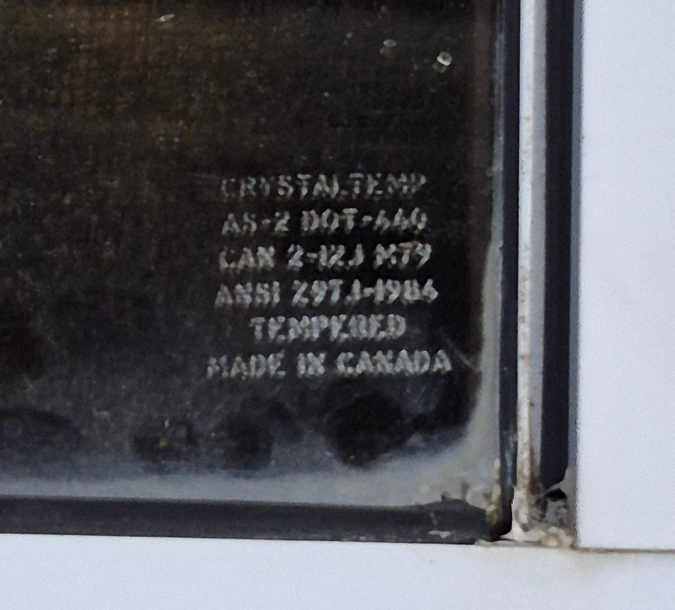 Used White Radius Opening Window : 24 1/4