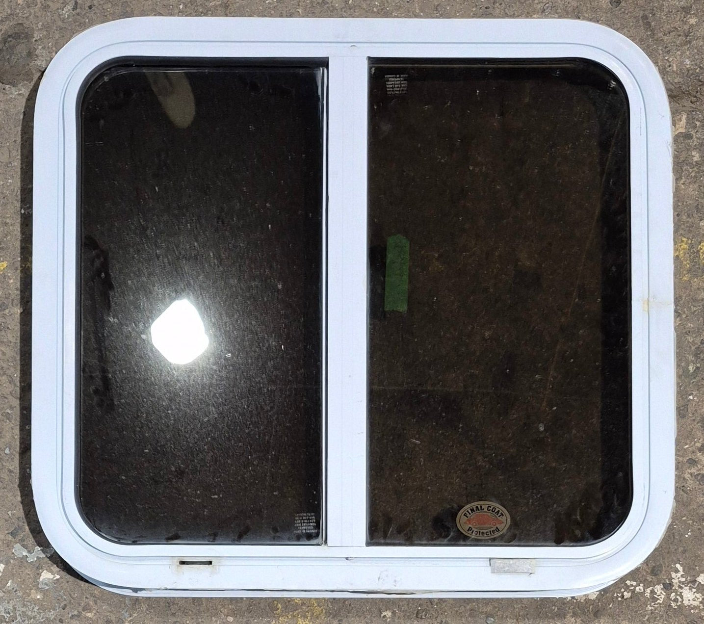 Used White Radius Opening Window : 24 1/4