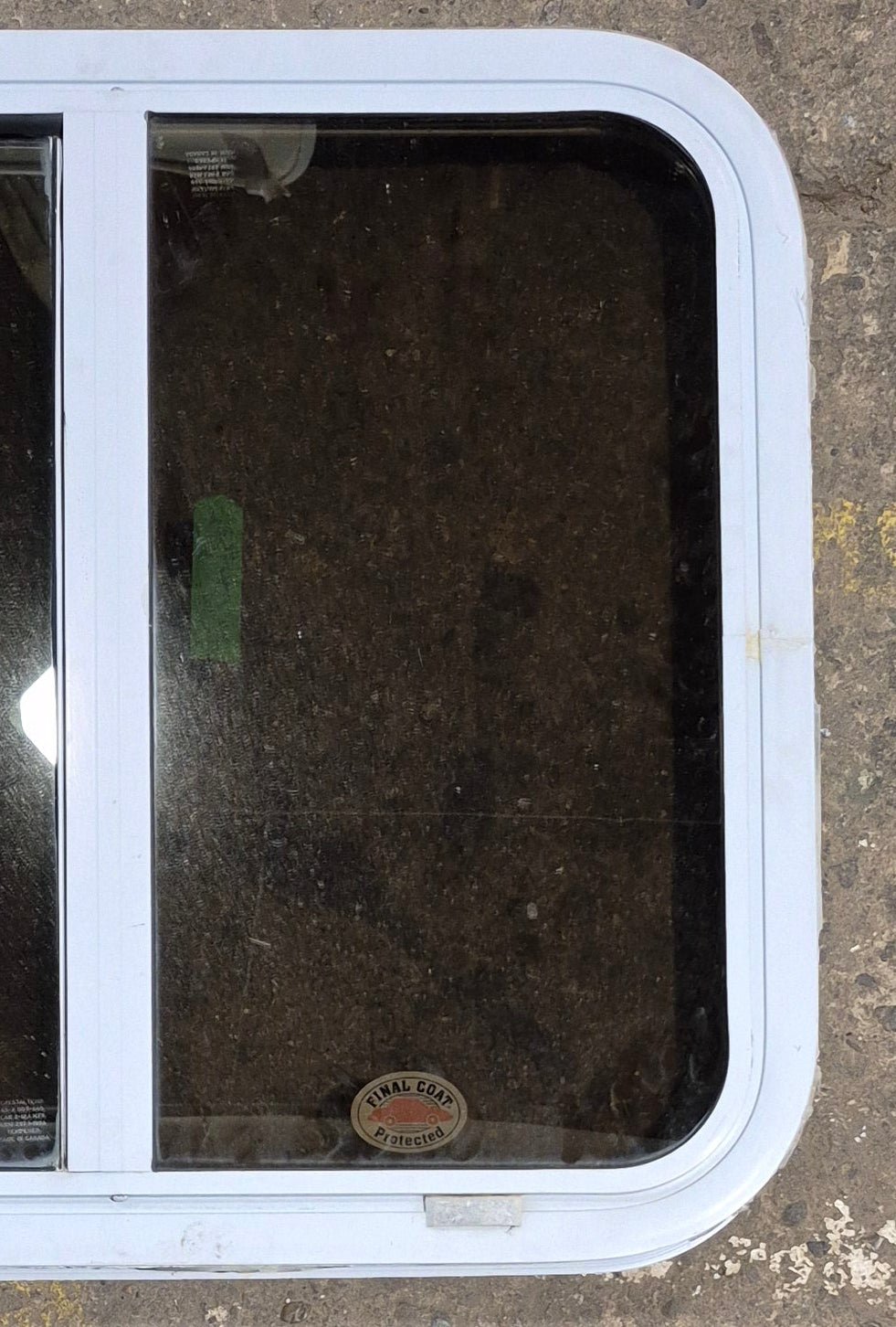 Used White Radius Opening Window : 24 1/4