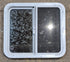 Used White Radius Opening Window : 24" W x 21 1/2" H x 1 7/8" D - Young Farts RV Parts