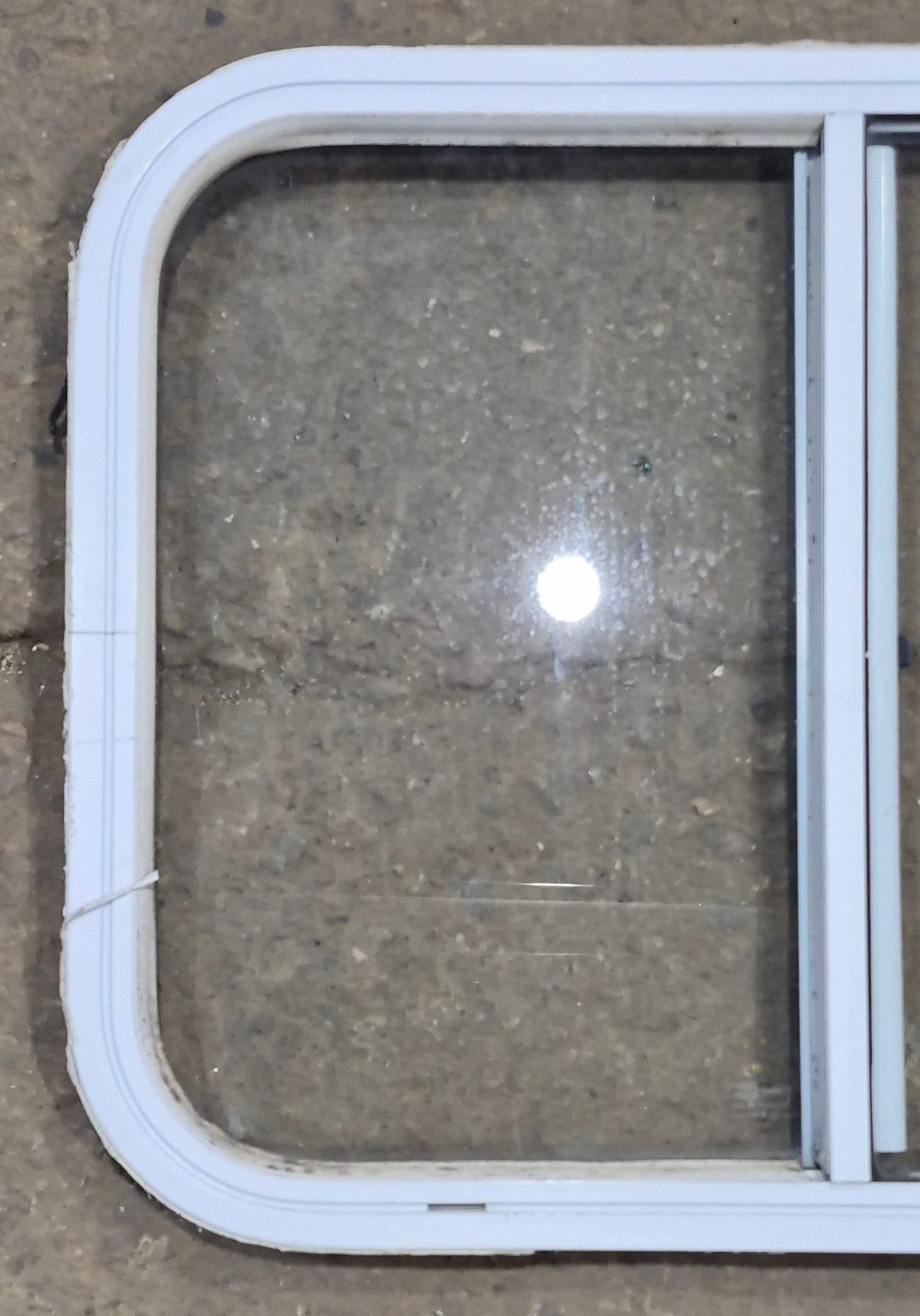 Used White Radius Opening Window : 25 1/2