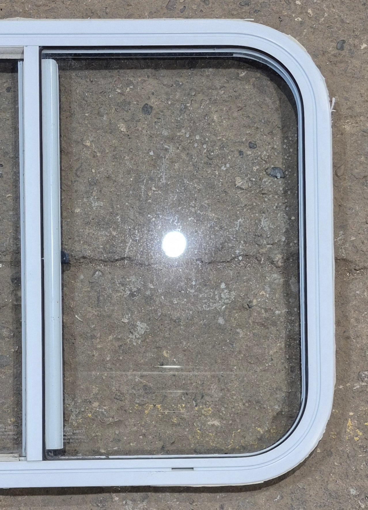 Used White Radius Opening Window : 25 1/2