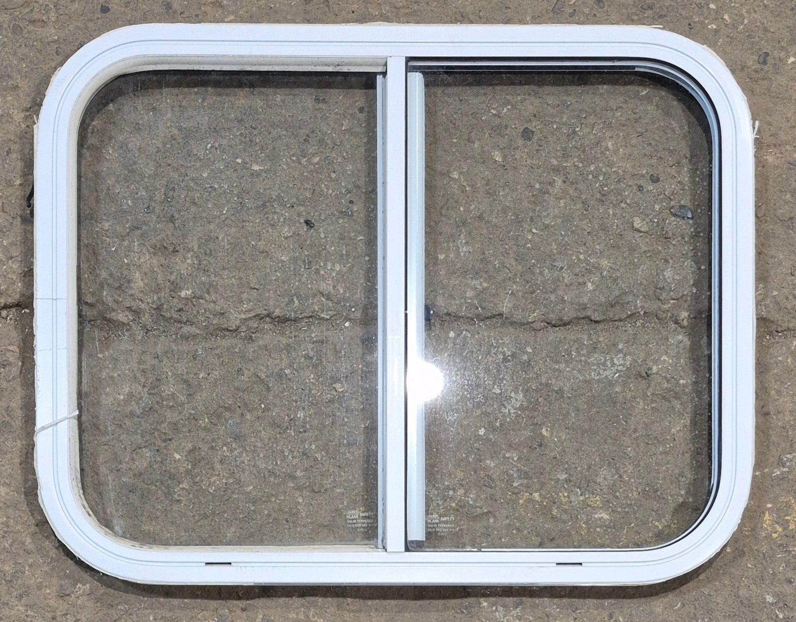 Used White Radius Opening Window : 25 1/2