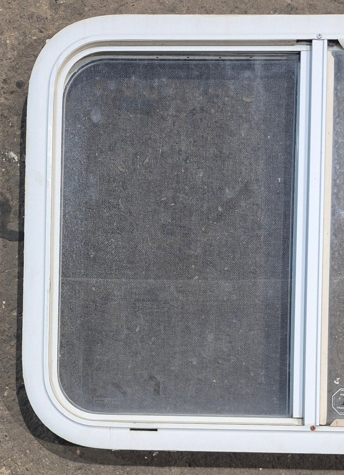 Used White Radius Opening Window : 29 1/2
