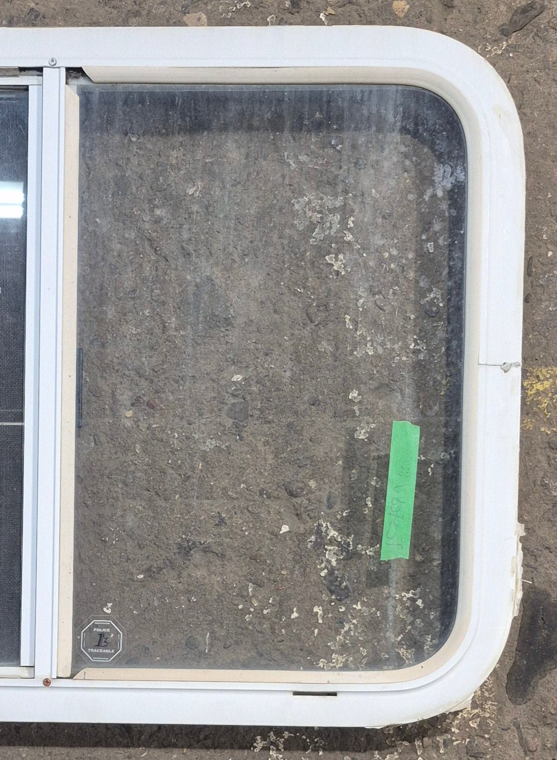 Used White Radius Opening Window : 29 1/2