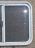 Used White Radius Opening Window : 29 1/2" W x 21 1/4" H x 1 7/8" D - Young Farts RV Parts