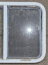 Used White Radius Opening Window : 29 1/4" W x 21 1/2" H x 1 1/4" D - Young Farts RV Parts