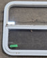 Used White Radius Opening Window : 29 1/4" W x 21 1/4" H x 1 3/4" D - Young Farts RV Parts