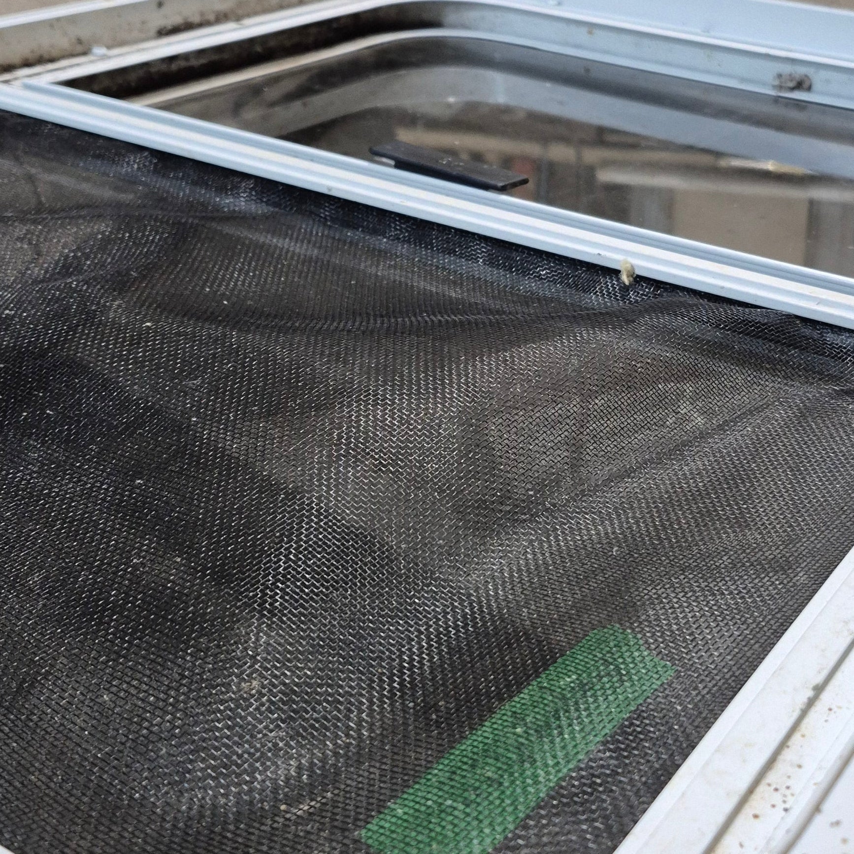 Used White Radius Opening Window - 29.25 X 21.25 X 1.875 - Young Farts RV Parts