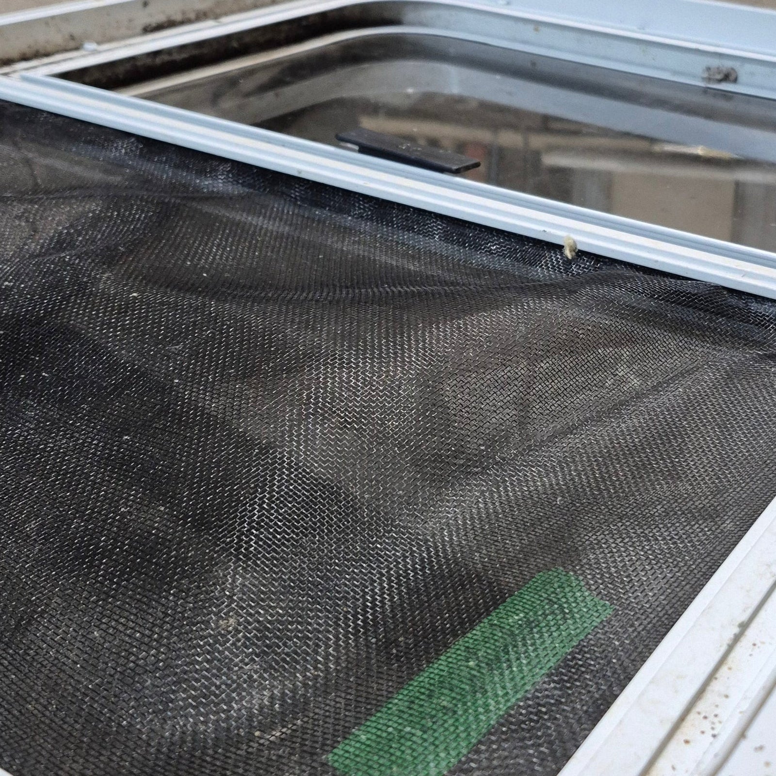 Used White Radius Opening Window - 29.25 X 21.25 X 1.875 - Young Farts RV Parts