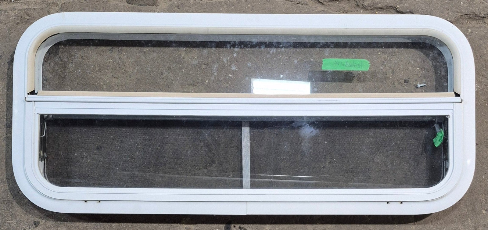 Used White Radius Opening Window : 35 1/2
