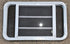 Used White Radius Opening Window : 35 1/4" W x 21 1/4" H x 1 7/8" D - Young Farts RV Parts