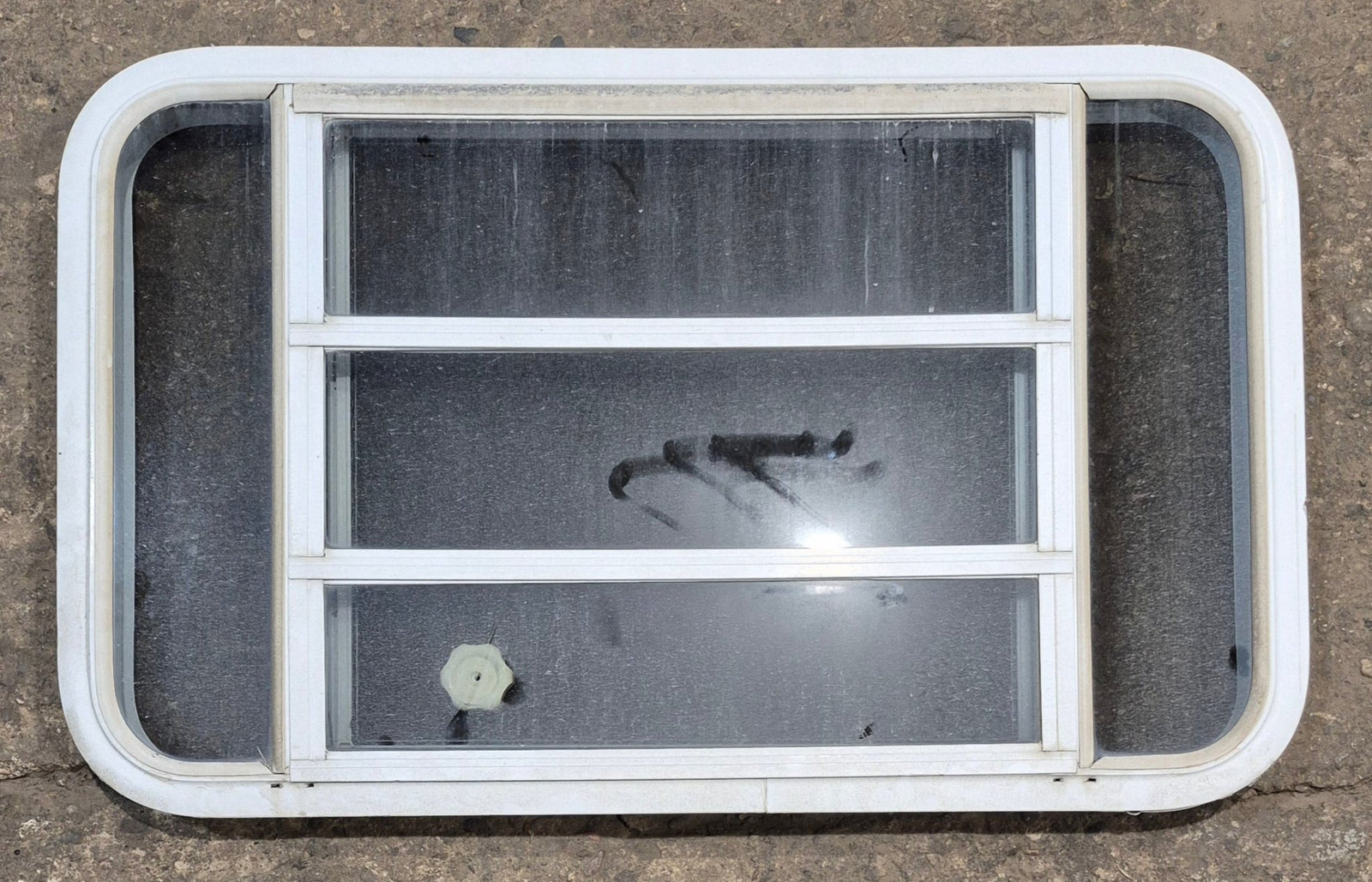 Used White Radius Opening Window : 35 1/4