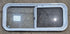Used White Radius Opening Window : 36 1/4" W x 14 3/4" H x 1 3/4" D - Young Farts RV Parts