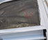 Used White Radius Opening Window : 36 1/4" W x 14 3/4" H x 1 3/4" D - Young Farts RV Parts