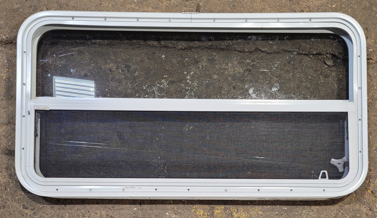 Used White Radius Opening Window : 41 1/2