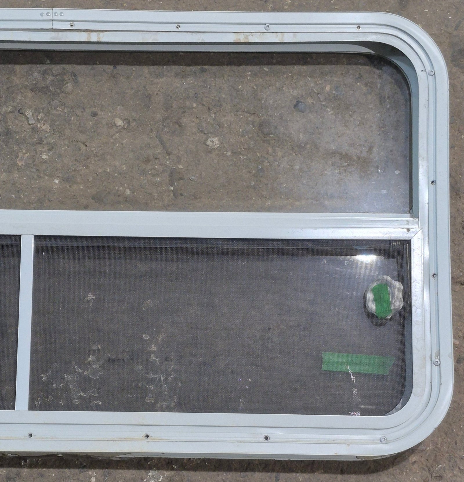 Used White Radius Opening Window : 41 1/4