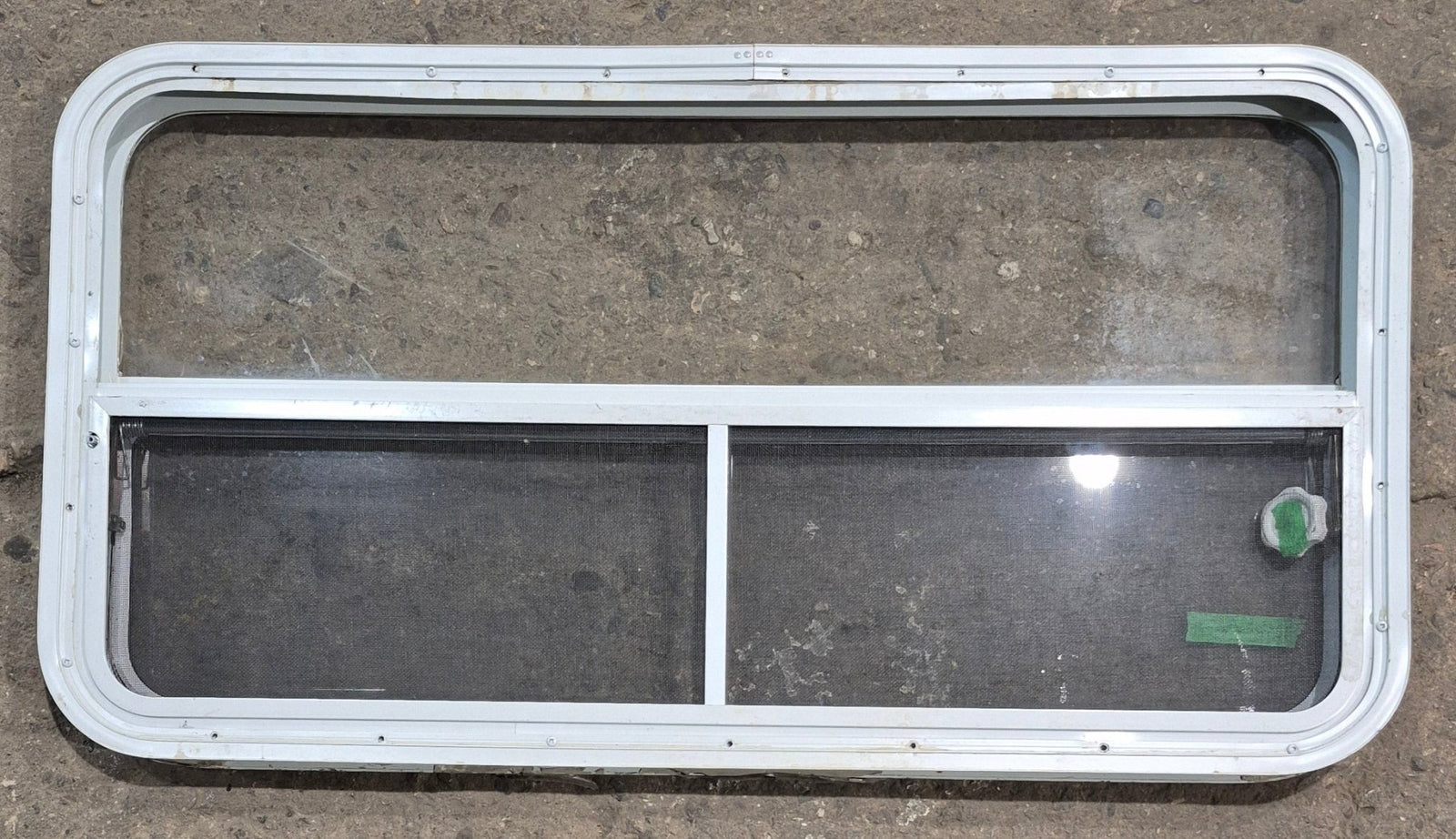 Used White Radius Opening Window : 41 1/4