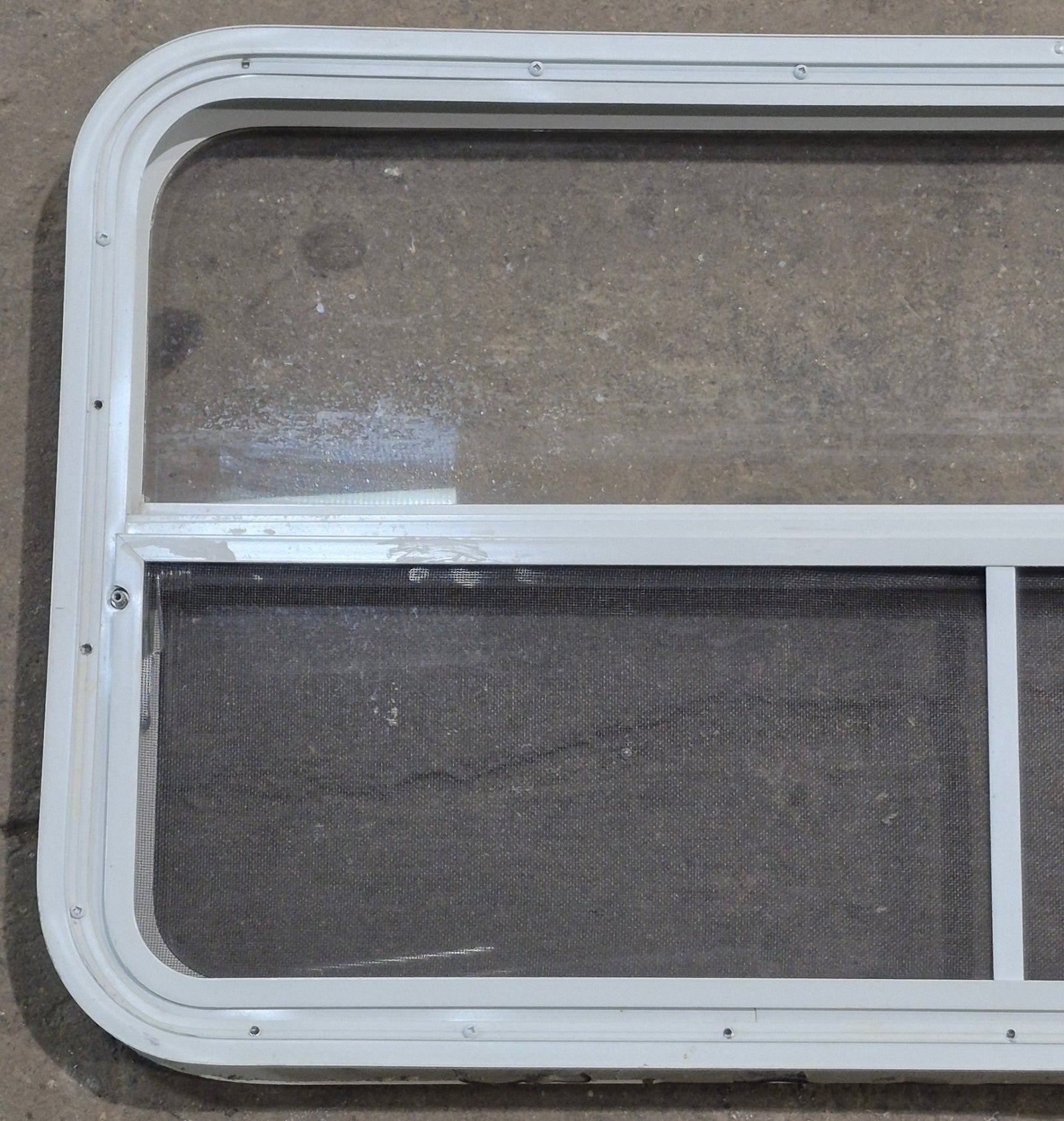 Used White Radius Opening Window : 41 1/4