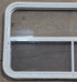 Used White Radius Opening Window : 41 1/4" W x 21 1/4" H x 1 7/8" D - Young Farts RV Parts
