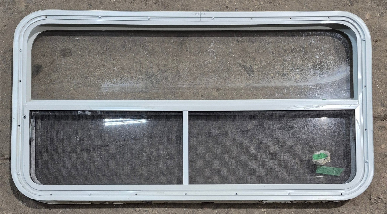 Used White Radius Opening Window : 41 1/4