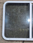 Used White Radius Opening Window : 41 1/4" W x 28 3/4" H x 1 7/8" D - Young Farts RV Parts