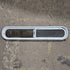 Used White Radius Opening Window - 42 1/2" X 7 1/2" X 2" - Young Farts RV Parts