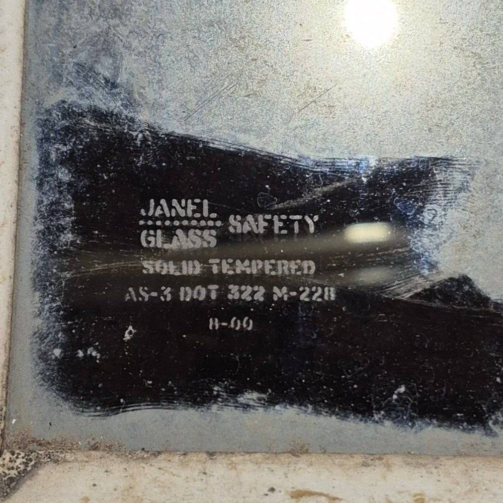 Used White Radius Opening Window - 42 1/2
