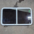 Used White Radius Opening Window - 42 5/8" X 24 3/8" X 1 7/8" - Young Farts RV Parts