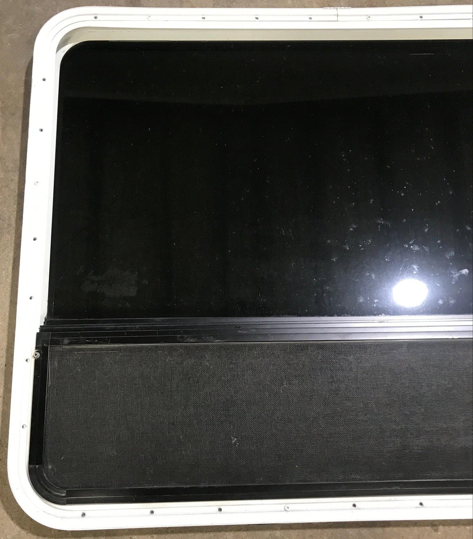 Used White Radius Opening Window : 43 1/2