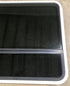 Used White Radius Opening Window : 43 1/2" W x 34 1/2" H x 1 7/8" D - Young Farts RV Parts