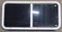 Used White Radius Opening Window : 45 1/2" W x 21 1/2" H x 1 7/8" D - Young Farts RV Parts