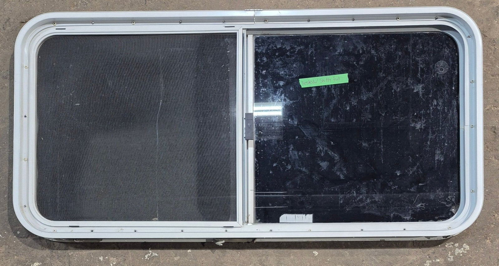 Used White Radius Opening Window : 45 1/2