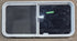 Used White Radius Opening Window : 45 1/2" W x 21 1/2" H x 1 7/8" D - Young Farts RV Parts