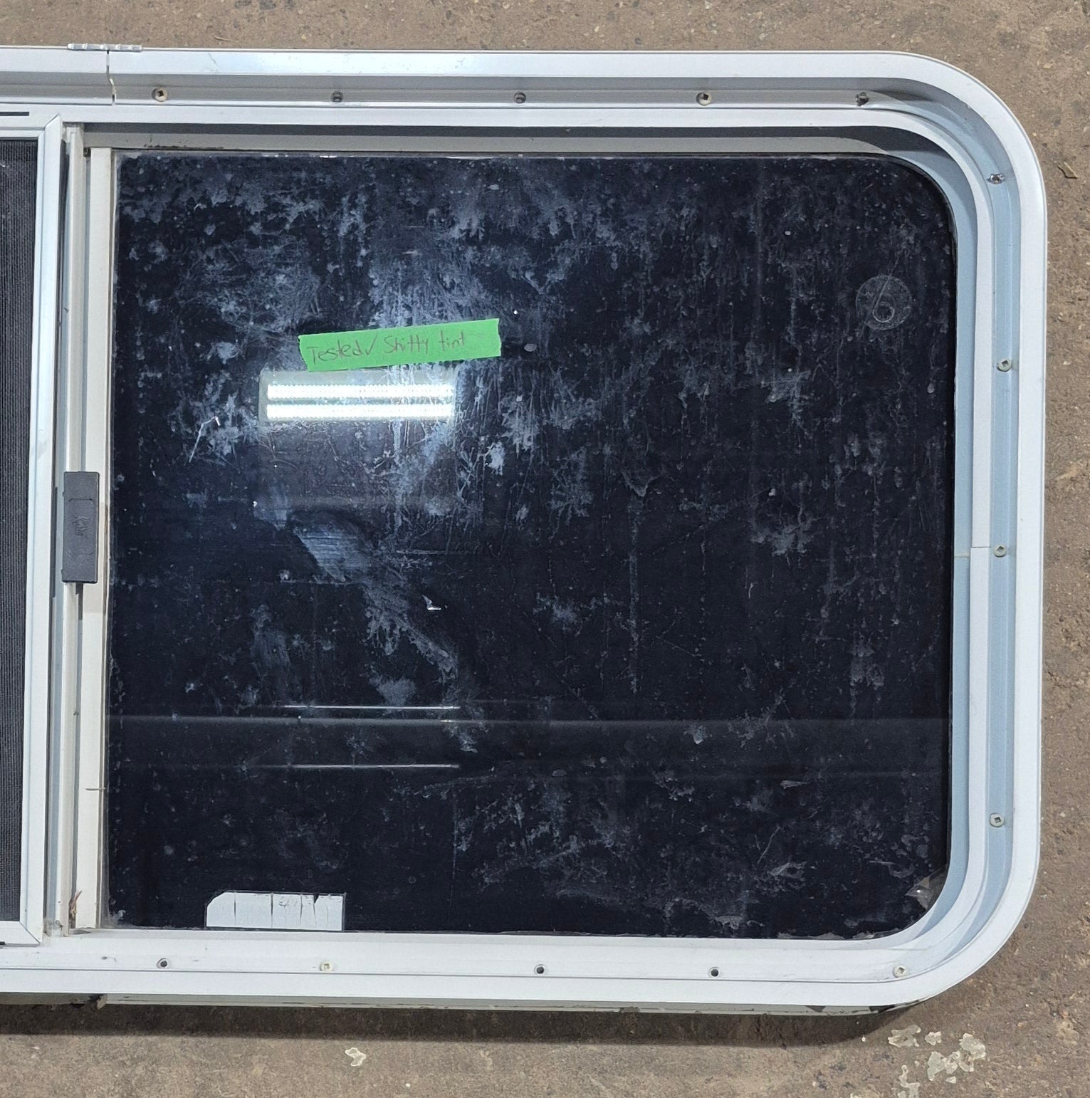 Used White Radius Opening Window : 45 1/2