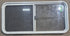 Used White Radius Opening Window : 45 1/2" W x 21 1/4" H x 1 3/4" D - Young Farts RV Parts