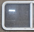 Used White Radius Opening Window : 45 1/4" W x 21 1/2" H x 1 5/8" D - Young Farts RV Parts