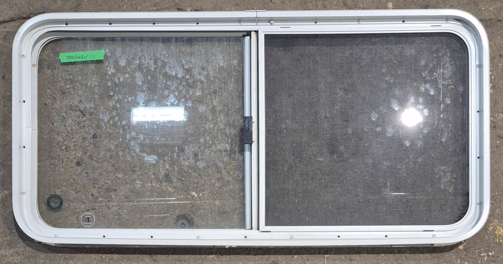 Used White Radius Opening Window : 45 1/4