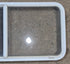 Used White Radius Opening Window : 45 1/4" W x 21 1/2" H x 1 7/8" D - Young Farts RV Parts