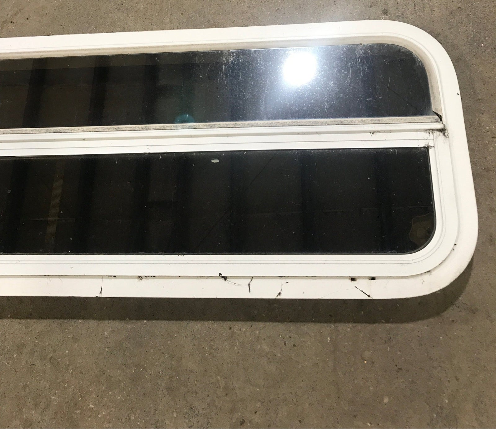 Used White Radius Opening Window : 47 1/2