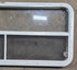 Used White Radius Opening Window : 47 1/2" W x 21 1/2" H x 1 1/2" D - Young Farts RV Parts